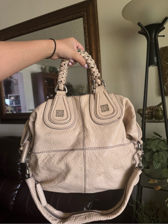 Givenchy Handbags - Givenchy Tan Leather Satchel with Braided Top Handles